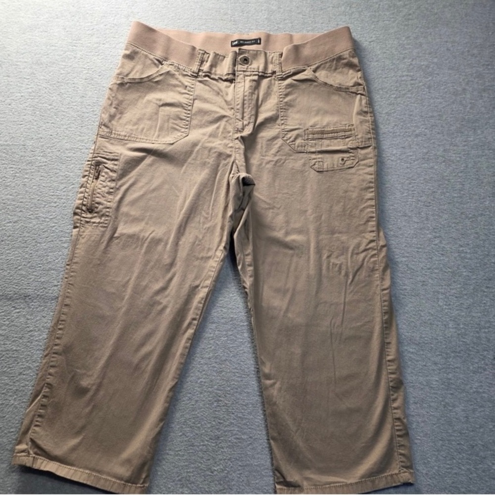 Women’s Lee Cargo Capri Tan Khaki 18
